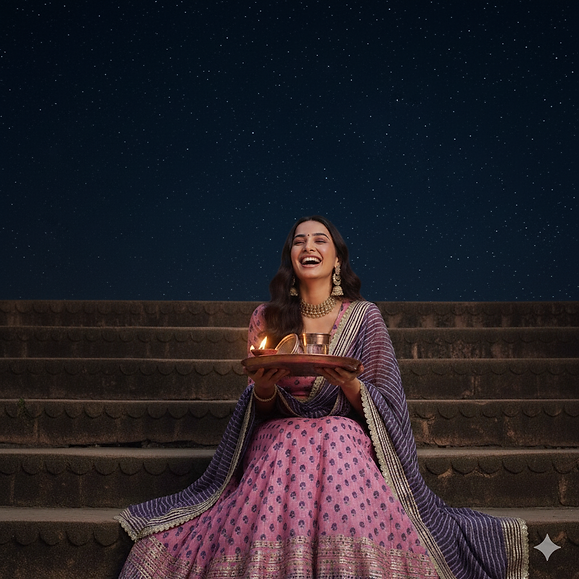 Pink & Purple Designer Lehenga Set